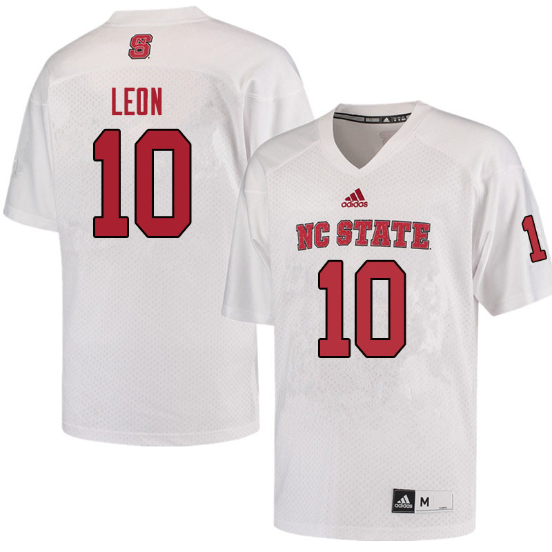 Men #10 Micah Leon NC State Wolfpack College Football Jerseys Sale-Red